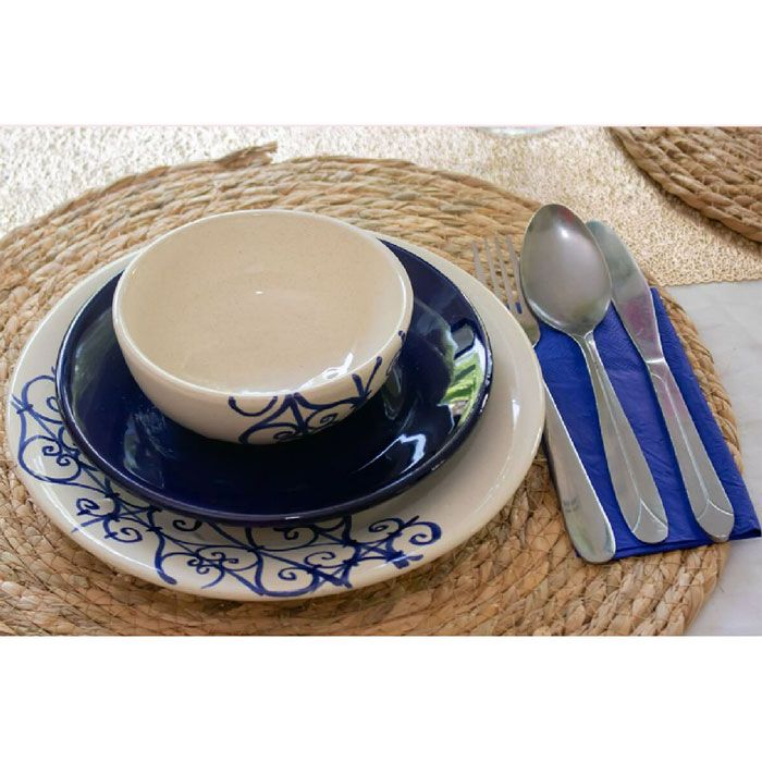 Service à table Fer Forgé - CERAMICA PLUS - 1707904125-17 - en céramique - 20 Pièces