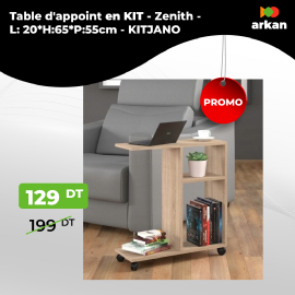 Kit barre de penderie et supports SPACEO chromé L.57 cm